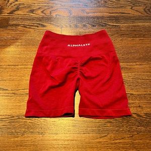 Alphalete amplify shorts size xs wine red